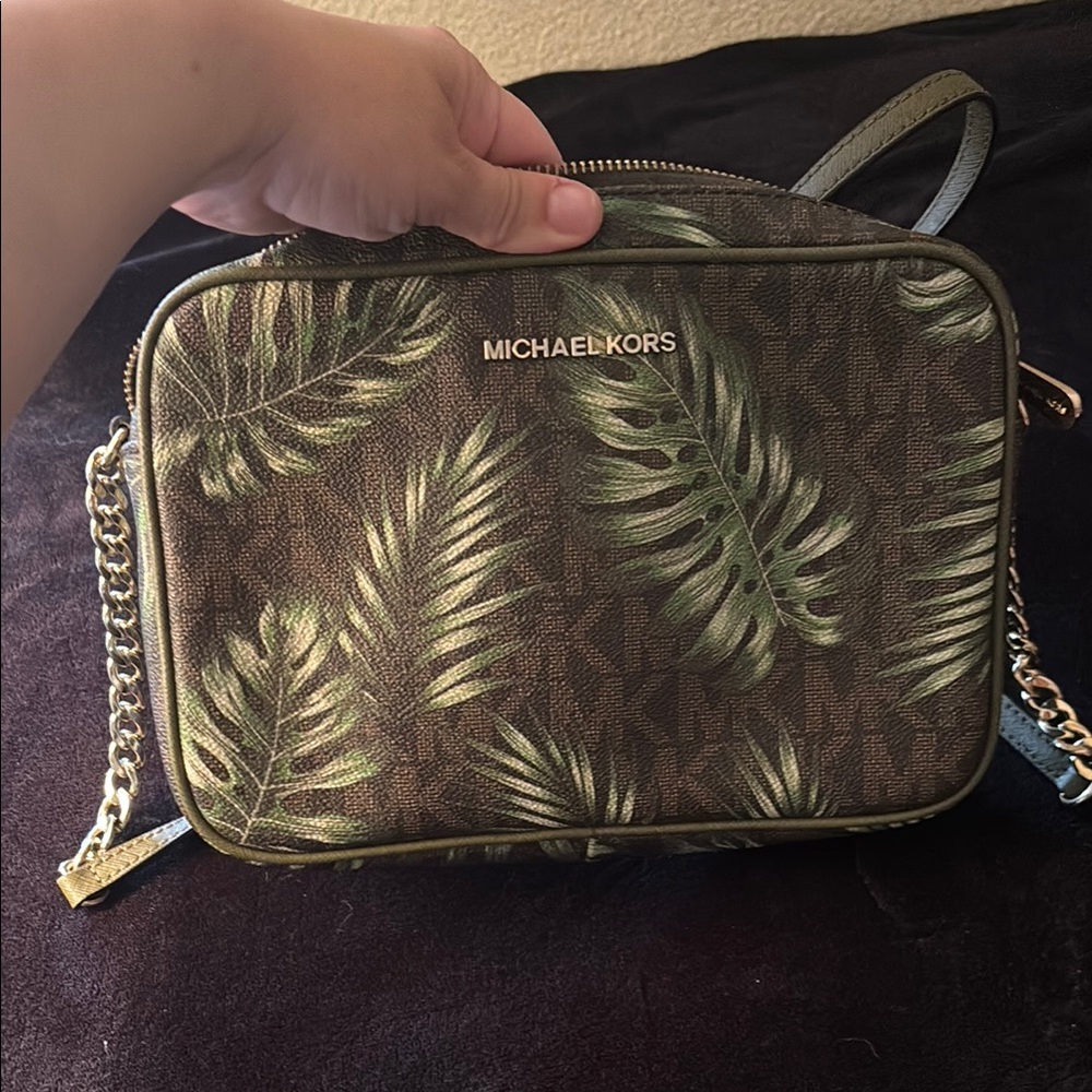 Michael Kors Palm Leaf Crossbody Bag